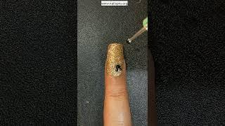 Nails Art Design golden glitters #nailartdesigns #nailsart #nailspro #glitternails