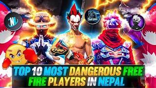 Top 10 Most Dangerous Free Fire Players in Nepal  | Best Free Fire Players in Nepal