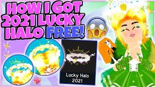 How I Got The LUCKY HALO 2021 For *FREE!* No Fountain!  Roblox Royale High