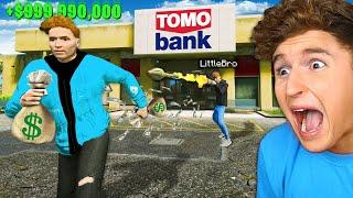 ROBBING Little Brothers MEGA BANK In GTA 5 RP..