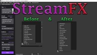 How to install StreamFX plugin OBS