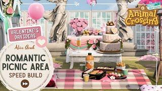 Romantic Picnic Area for Valentine's Day | ACNH Speed Build | Animal Crossing New Horizons