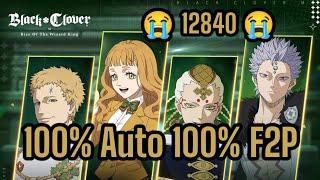 Charge Mode 100% Auto & 100% F2P - Black Clover M