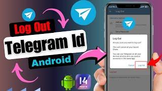 How To Log Out Telegram Account From Android Device | Telegram ID Log Out