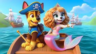 MERMAID SKYE In Love With Pirate CHASE Adventure On The Sea Together | So Sad Story | Rainbow 3