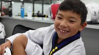 20240808 Evan Taekwondo 1st Degree Black Belt 6 Star Test Highlights