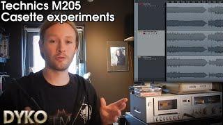 Technics RS M205 Casette experiments