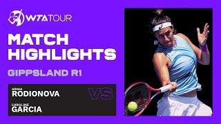 A. Rodionova vs. C. Garcia | 2021 Gippsland Trophy First Round | WTA Highlights