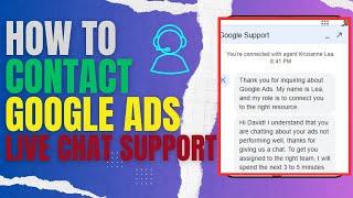 How to contact google ads live chat support