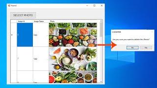 VB NET Tutorial -How To Upload Image and Display in DataGridView + Delete Image [ With Source Code ]