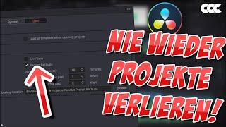 AUTO-SAVE in Davinci Resolve! - Automatisches Speichern I Tutorial Deutsch