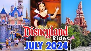 Disneyland Rides - July 2024 POVs [4K 60FPS]