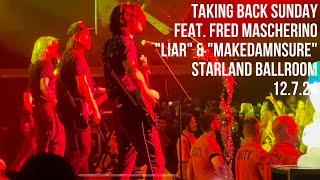 FRED MASCHERINO Joins TAKING BACK SUNDAY for “Liar” & “MakeDamnSure” at Starland Ballroom 12.7.24