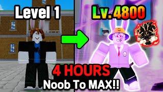 King Legacy Noob To Max in Just 4 hours! [World Record]