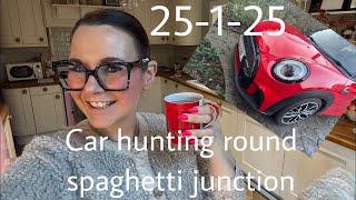 New year vlogs road trip mini car hunting  round spaghetti junction 25-1-25 #vlog