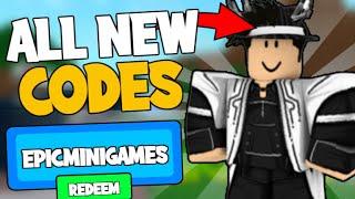 ALL EPIC MINIGAMES CODES! (September 2021) | ROBLOX Codes *SECRET/WORKING*