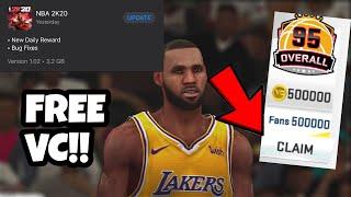 INSANE *NEW* NBA 2K20 MOBILE UPDATE! FREE VC!!