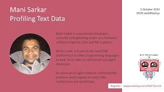 Mani Sarkar: Profiling Text Data