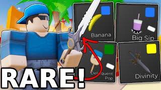 USING my RAREST MELEES In ROBLOX ARSENAL.. (Roblox Arsenal)