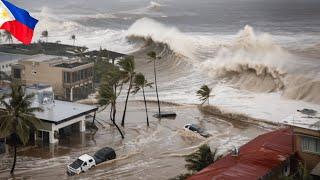 Typhoon Pepito hits Philippines tsunami like waves! Catanduanes is in danger