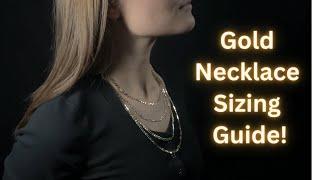 Comparing 18, 20, 22 & 24 Inch Necklace Sizes | Fine Jewelry Sizing Guide