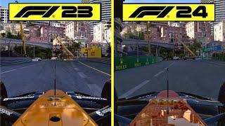 F1 24 vs F1 23 Early Graphics Comparison | Circuit de Monaco | RTX 4080