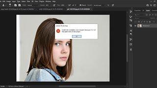 could not Complete your Request Because it is not the Right Kind of Documents | Photoshop Tutorial