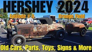 Searching the Orange Field at the World's Largest swap meet in Hershey Pennsylvania for rusty gold.