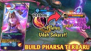 PHARSA BUFF DIKIT GA NGARUH! BUILD PHARSA TERSAKIT 2024 PATCH TERBARU | PHARSA GAMEPLAY - MLBB