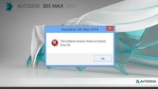 แก้ไขปัญหา 3Ds Max "The software license check out failed. Error 20"