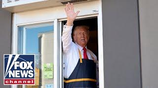 Liberal media has meltdown over Trump's 'first day' working at McDonald's