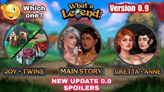 WHAT A LEGEND 0.9 UPDATE NEWS | 0.9 MAIN STORY