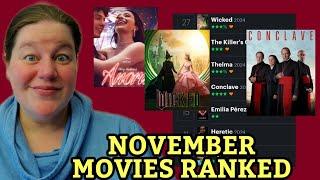 RANKING EVERY NEW MOVIE I WATCHED IN NOVEMBER 2024!