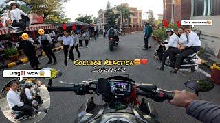 Taking My Kawasaki z900 to College  | Public reaction on Superbike