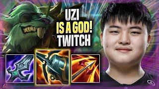 UZI IS A GOD WITH TWITCH! - Uzi Plays Twitch ADC vs Lucian! | Season 2022