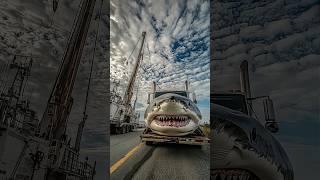 Giant Shark on the Highway! Still Snapping Its Jaws—Real or Fake?  #VisualShock #InsaneFootage
