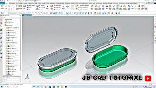 Siemens Nx12 plastic lunch box 3D part design in NX12