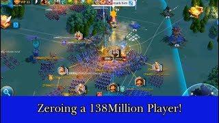 WE TRIED ZEROING A 138M POWERED PLAYER! | Rise of Kingdoms