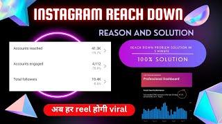 Instagram reach down problem 2022 | How to increase reach on Instagram | from 10 to 100K