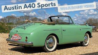 Austin A40 Sports 1952 Convertible - Walk round 1080p