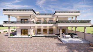 2 Kanal house design in pakistan | 6 bedroom house design | 2 story house design