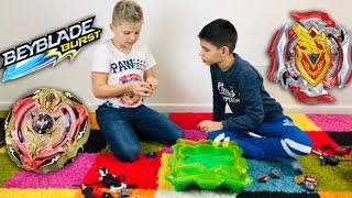 БейБлейд Берст сражение волчков Firas Toys vs JekaBRO