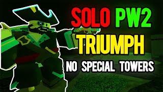 SOLO POLLUTED WASTELANDS 2 TRIUMPH WITHOUT SPECIAL TOWERS | TDS Tower Defense Simulator