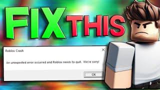 How To Fix Roblox Crashing, Freezing On PC! (2024!)