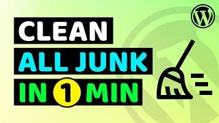 Clean WordPress Under 1 Minute | How to Clean Wordpress Website Safely