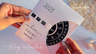 DIY Calendar 2025 | Handmade Calendar | Wheel Calendar Card | New Year Calendar Card