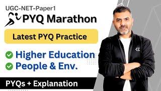 PYQ Marathon | Higher Education | People & Environment | UGC-NET-Paper 1 | Kumar Bharat