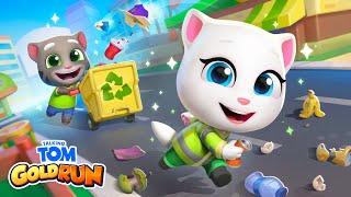 Let's Clean Up the Planet! ️ Talking Tom Gold Run Gameplay