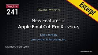 Larry Jordan Training #241 -  Balancing Color in Final Cut Pro X 10.4