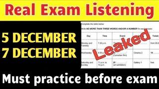 Real ielts exam listening test |5,7 december ielts exam listening prediction |acdemic, general exam|